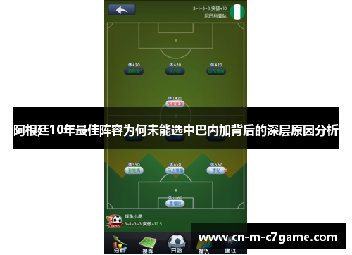 阿根廷10年最佳阵容为何未能选中巴内加背后的深层原因分析 阿根廷10年最佳阵容为何未能选中巴内加背后的深层原因分析