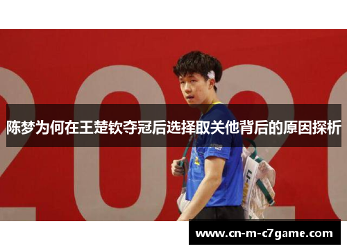 陈梦为何在王楚钦夺冠后选择取关他背后的原因探析